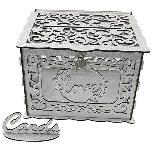 Produktbild: PRETYZOOM 1 Set-box Karton Behälter Für Jubiläumskarten Kartenbox Mit Umschlag Geschenkkartenhalter Grußkartenbox Hohler Umschlagkasten Umschlagbox Für Party Aushöhlen Acryl Schmücken Baby