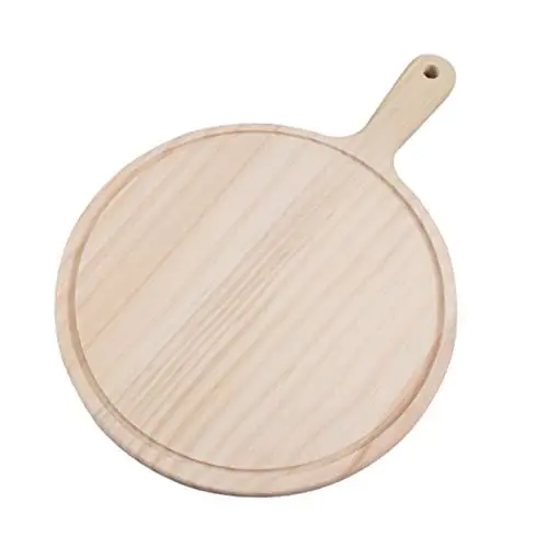 Produktbild: PRETYZOOM Holz Pizza Brot Tablett Für Westliche Speisen Und Sushi Steak Zubereitung Als Dekoration Und Servierplatte Für Verschiedene Anlässe
