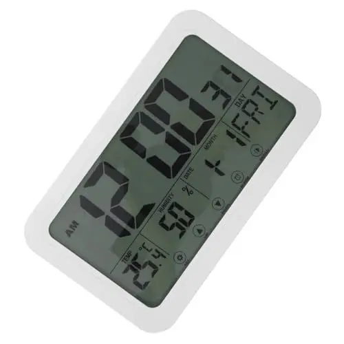 Produktbild: PRETYZOOM Automatische Temperaturerkennung Kalender Stilvolle Digitale Wanduhr Für Zuhause