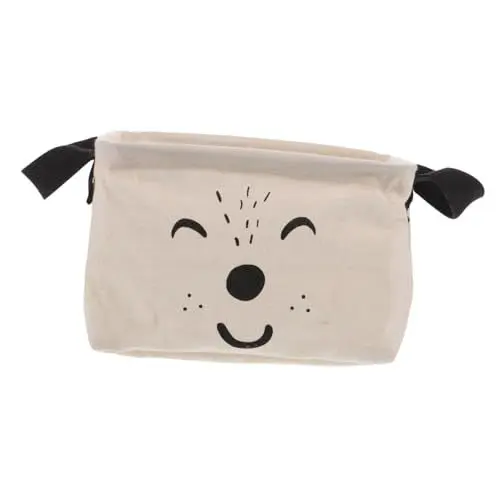 Produktbild: PRETYZOOM 1stück Cartoon Flannelette Aufbewahrungsbox Mit Wasserabweisendem Material Für Spielzeug Und Beige Für Büro Und Kinderzimmer