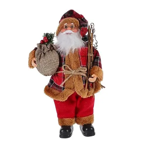 Produktbild: PRETYZOOM 1 Stück Weihnachtsmannpuppe Weihnachtsdeko Dekoration Weihnachtsmann Stehend Weihnachtsmannfigur Weihnachtsmannfigur Weihnachtsmann Foto Requisite Stehend