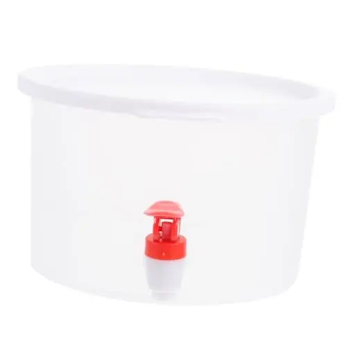 Produktbild: PRETYZOOM 1stk Flasche Kaltes Wasser Camping Wasserflasche Große Wasserflasche Kühlschrank Saftbehälter Große Trinkflasche Wasserbehälter Mineralwasser Eimer Glas Küchenwaren Pp Weiß