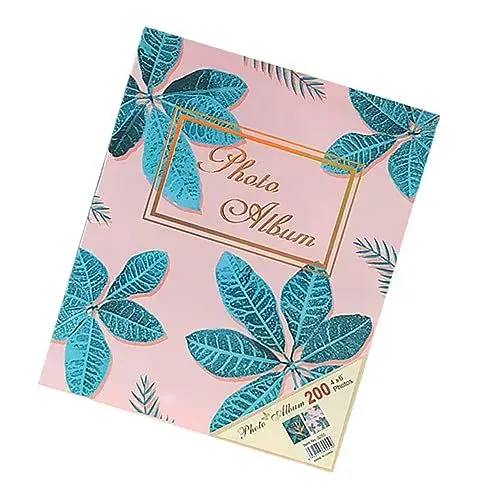 Produktbild: PRETYZOOM Fotoalbum Mit Blattmuster 15 2 X 15 2 Cm Für Familien-scrapbooking Einlegetyp Handgefertigtes Album Leicht Zu Tragen