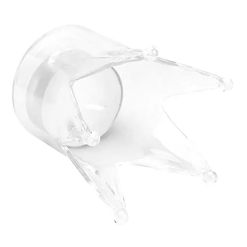 Produktbild: PRETYZOOM 1stk Leuchter Kerzenhalter Krone Hochzeitskerzenständer Kronenaschenbecher Hochzeitskerzenhalter Dekor Mini-teelichthalter Glas Mit Hohem Borosilikatgehalt Led Kleine Kerze