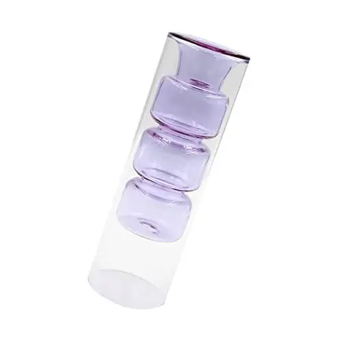 Produktbild: PRETYZOOM 1stk Rohr Für Wasserpflanzen Farbige Glasvase Farbige Vasen Vase Für Blumenarrangements Doppelgläser Blumenvase Blumenvasen Für Tafelaufsätze Ornamente Hydroponik