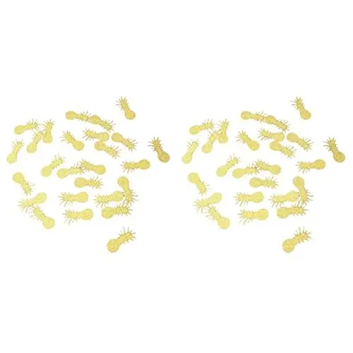 Produktbild: PRETYZOOM 200stücke Dekoratives Papierraff-confetti Ananasform Für Party Und Festtagsdekoration Für Geburtstagsfeiern Und Hochzeiten Aus Langlebigem Papier Gefertigt