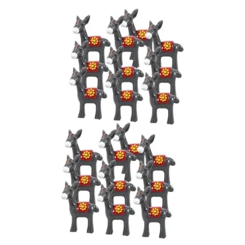 Produktbild: PRETYZOOM 20 STK Kleiner Esel der Mikrolandschaft Tierfiguren Miniatur-Esel-Dekor Esel Spielzeug lustige gartendeko Tierische Figurine Tiere Miniatur-Esel-Handwerk Garten kleine Statuen Harz