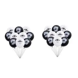 Produktbild: PRETYZOOM 20 Stück 12 Zubehör für Partydekoration Halloween-Geburtstagsballon Halloween gruselige Luftballons Heliumballon halloween party set halloween dekoration Latexballons für Halloween