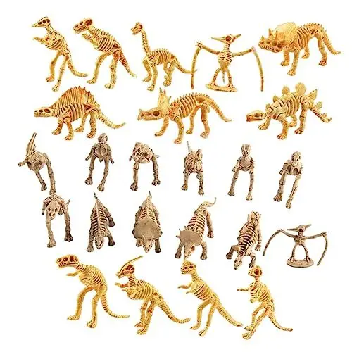 Produktbild: PRETYZOOM 24stücke Teiliges Dino-Skelett Für Detailreiche Dinosaurier Modelle Zum Zusammenbauen Für Spielzeug Dekoration Und Lernspielzeug Für Kleine Wissenschaftler