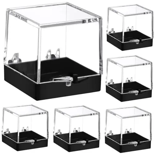 Produktbild: PRETYZOOM 24 Stück Mineralien Standard Displaybox Stein Terrarium Töpfe Halter Bare Mineralien Laden Transparenter Würfel Display Container Regale Transparente Boxen Sammler