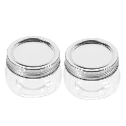 Produktbild: PRETYZOOM 2 Stück Einmachgläser für Die Küche Zu Hause Vorratsgläser Aus Glas Luftdichter Deckel für Honig Tee Snacks