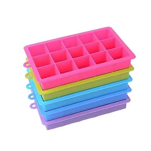 Produktbild: PRETYZOOM 2St Eiswürfelbereiter eiswurfel behälter eiswürfelschale chocolate mold eiswürfelbehälter mit ice cubes tray eiswürfel behälter quadratische Eiswürfelform Schokoladenform