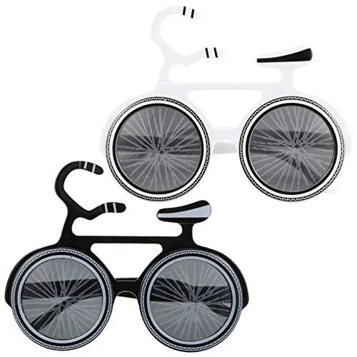 Produktbild: PRETYZOOM 2St Fahrradbrille lustige partybrillen Fahrrad-Sonnenbrille Party-Kostüm-Brille schnapsgläser Brillengestell Partyzubehör Kleidung schmücken Kind Plastik