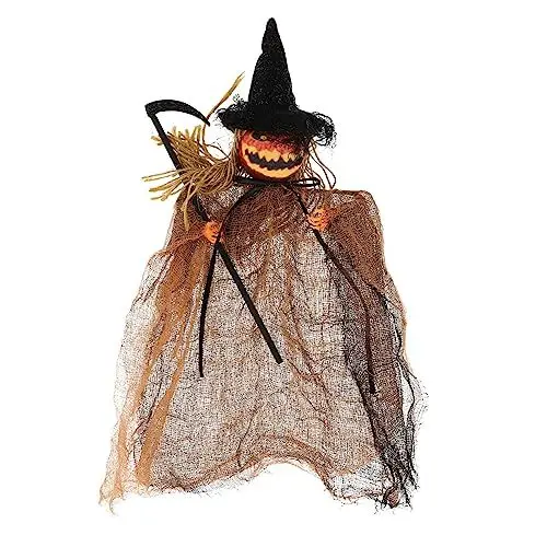 Produktbild: PRETYZOOM 2stücke Hängende Geisterfigur Für Halloween-Dekoration Horrible Pumpkin Ghost Für Partys Und Gruselige Hängedeko Für Innen Und Außenbereiche Ergänzung Für Ihre Halloween-