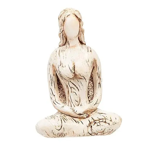 Produktbild: PRETYZOOM 2st Geschnitzte Ornamente Yoga-frauenstatue Armaturenbrettdekorationen Für Autos Haushaltseinrichtung Statuenverzierung Göttin Der Gnade Idol Harz Westlicher Stil Männlicher Gott
