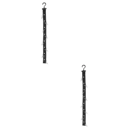 Produktbild: PRETYZOOM 2St Hockey-Aufhänger kleiderregal hosenträger outdoor ausrüstung kleiderbügel Hockey-Trockengestell Hockeyzubehör Hockeyausrüstung Eishockey-Ausrüstung Rostfreier Stahl Black