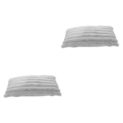 Produktbild: PRETYZOOM 2stücke Dekorative Kissenhülle Aus Fleece Im Minimalistischen Design Komfortabler Bezug Für Sofas Und Betten Für Wohnzimmer Und Schlafzimmer Pflegeleicht Und Leicht Zu