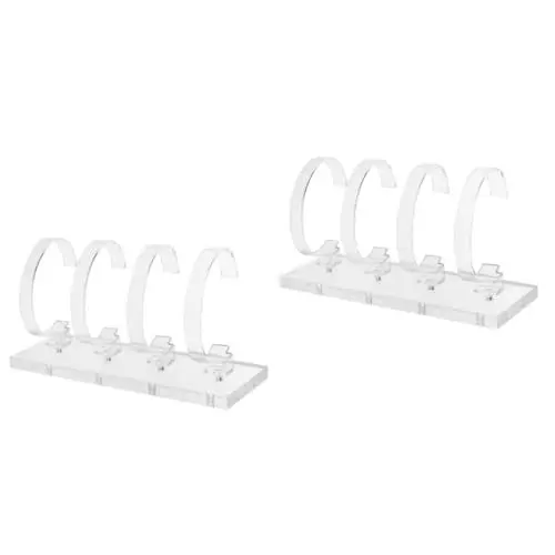Produktbild: PRETYZOOM 2St Uhrenständer Displayhalter für Armbanduhren Armbanduhr-Ausstellungshalter Schmuckständer Uhrenaufbewahrung Präsentationsständer für Armbanduhren Uhrenhalter für Vitrine Acryl