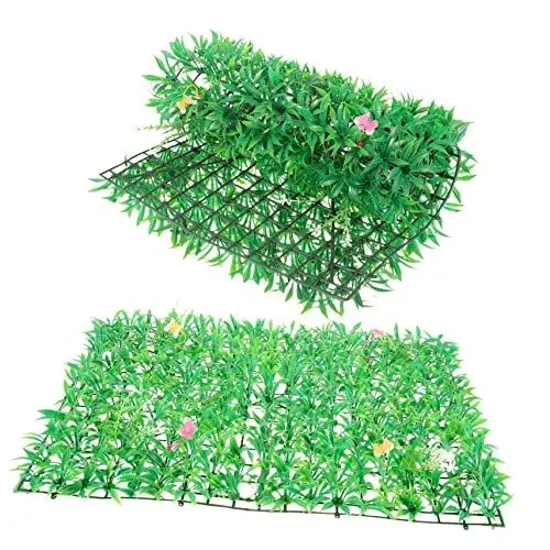 Produktbild: PRETYZOOM 2St künstliche pflanzenwand wanddeko für draußen künstliche Buchsbaumplatte Heckenpflanze Kunstgrün Outdoor-Pflanze Simulierter Pflanzenzaun Indoor-Blattplatte Anlage schmücken