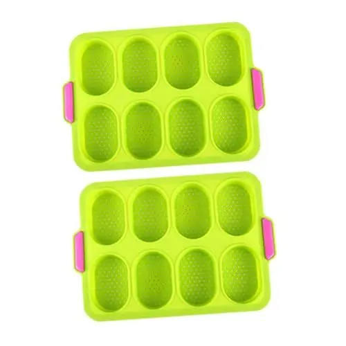 Produktbild: PRETYZOOM 2 Rolle Mousse-Kuchen Cupcake-Pfanne Schokoladensilikon Pudding- -Pfanne pralinenformen Silikonformen Kuchenbackform Muffin Brownie Keksplatte Brotschimmel Backbecher