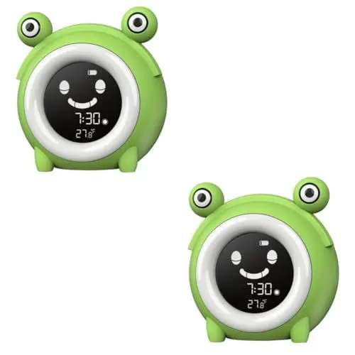 Produktbild: PRETYZOOM 2 STK Kinderwecker Wecker für Kinder Wecker digital wecker licht wecker Kinder Cartoon-Wecker Wecker Nachtlicht Multifunktion Uhr