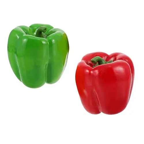 Produktbild: PRETYZOOM 2 STK Simuliertes Gemüsemodell Für Zu Hause Mini-gemüse Simulation Piment Künstliche Nahrungsmodelle Mini- Gefälschte Paprika Mini-Spielzeug Kind Schaum Chili Ornamente
