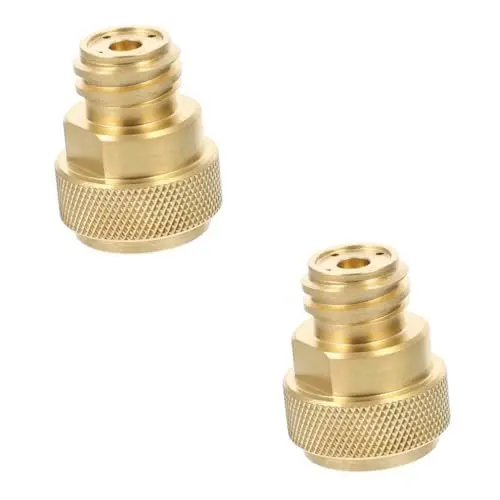 Produktbild: PRETYZOOM 2 Sätze CO2-Gasmaschinenadapter gasflasche Adapter gasflaschen Adapter CO2-Gasadapter Adapter für die Herstellung von Sprudelwasser Professioneller Gasflaschenadapter Messing