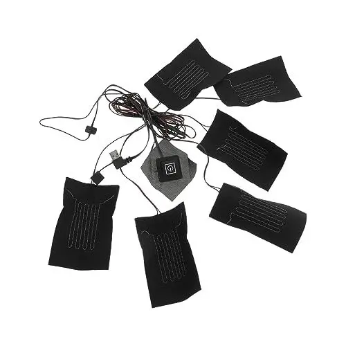 Produktbild: PRETYZOOM 2 Sets Beheizte Weste Mantel Wärmer Elektrische Kleidung Heizung Pad Wiederaufladbare Temperatur Control
