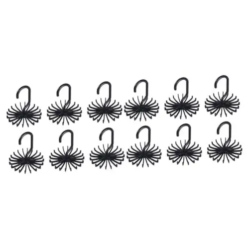 Produktbild: PRETYZOOM 2 Sets Mehrzweck-krawattenhalter 20 Drehbare Krawattenbügel Nicht Als Schal-Organizer Für Männer 6 Stück X 2