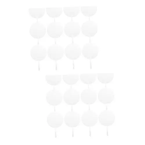 Produktbild: PRETYZOOM 2 Sätze Transparenter Fächer Große Fans Leerer Handventilator Fans Von Hochzeitsprogrammen Transparenter Handfächer Handventilator Groß Fans Masse Lüfter Schüttgut PVC 30 Stück * 2