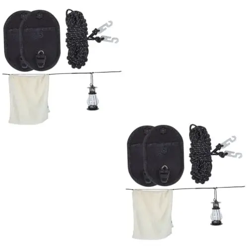 Produktbild: PRETYZOOM 2 Sätze Wäscheleine Schließen Sie Die Leitungen Für Draußen Zeltschnüre Zeltaufbewahrungsgurt Zelt Lanyard Hochfestes Nylon 2 Stück * 2