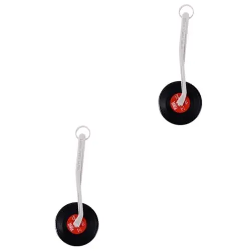 Produktbild: PRETYZOOM 2stücke Vintage Record Pizza Cutter Kreatives Küchengerät Mit Ergonomischem Griff Für Pizzaliebhaber Für Feinschmecker Für Einsatz Der Heimischen Küche