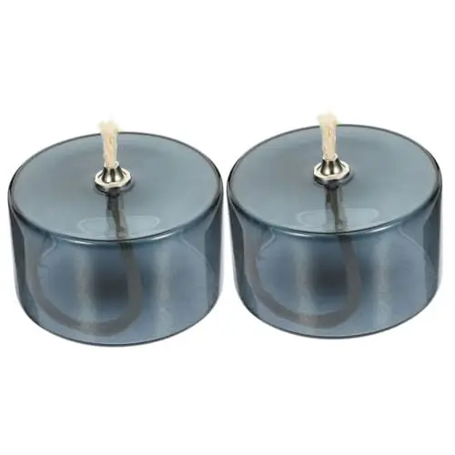 Produktbild: PRETYZOOM 2 Stück Glas Kerzenhalter Glas Öllampe Glas Petroleumlampe Klare Petroleumlampe Petroleum Öllicht Heimlampe Kreative Petroleumlampe Klare Öllampe Öllampen Zubehör