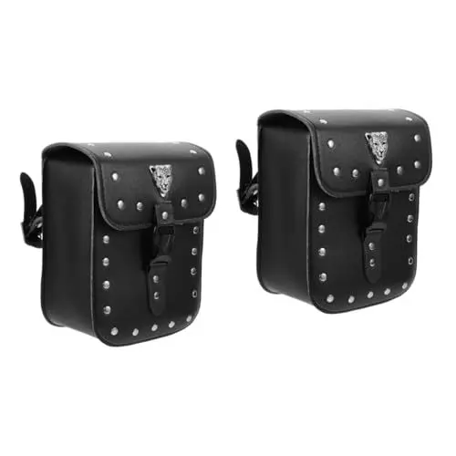 Produktbild: PRETYZOOM 2 Stück Satteltasche aus PU Multifunktionale Werkzeugtasche für Reisen mit Mehreren Fächern Schmutz und Spritzwassergeschützt für Lange Strecken und Zubehör