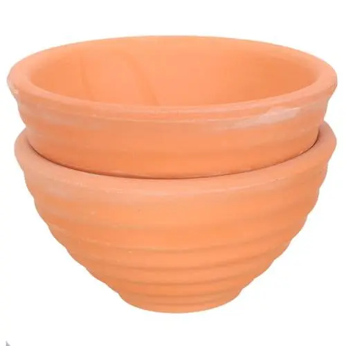 Produktbild: PRETYZOOM 2 Stück Terrakotta-Übertopf Mit Gewinde Kleine Behälter Töpfe Für Pflanzen Im Freien Topfpflanzen Töpferwaren Pflanzgefäße Tisch-Blumentopf Terrakotta-Topf Kleine