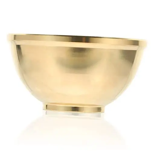 Produktbild: PRETYZOOM 2 Stück Tibetische Kupferschale für Opfergaben Große Altar Schüssel für Heiliges oder Tempel Leicht und Dekorativ mit Goldfarbe für Buddhismus Dekoration