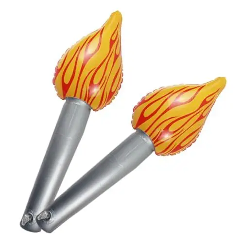 Produktbild: PRETYZOOM Aufblasbares Fackelspielzeug Für Jungen Und Mädchen 2 Stück Pvc-feuerspielzeug Für Halloween Sportveranstaltungen