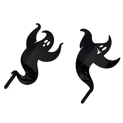 Produktbild: PRETYZOOM 2st Gartendekoration Gruseliges Geisterzeichen Gruseliges Themenparty- Schild Gespenster- - Werftschild Pfahl Des Geistergartens Deko Tisch Acryl Unheimlich Halloween