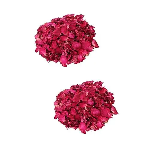 Produktbild: PRETYZOOM 2st Getrocknete Blütenblätter Trockene Rosenblätter Blumendekor des Hotels Korbdekor Künstliche Rote Rosenblätter Blumentisch Streuung Getrocknete Blumen Künstliche Rosen