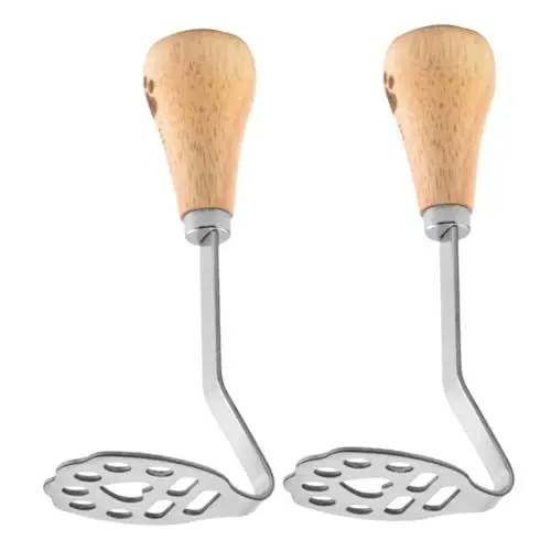 Produktbild: PRETYZOOM Kartoffel- Und Stampfer-set – 2-teilig Edelstahl Kartoffelstampfer Für Die Küche Für Babynahrung Fruchtpüree Gemüsepüree