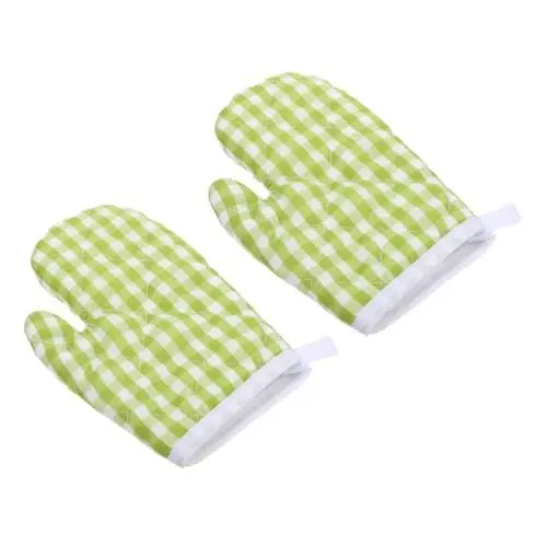Produktbild: 2st Ofenhandschuhe Zubehör Für Kinderküchen Isolierte Handschuhe Kochhandschuhe Für Backhandschuhe Für Kinder Heiße Fäustlinge Küchenhandschuhe Polyester Fräulein Küchentopf Grill