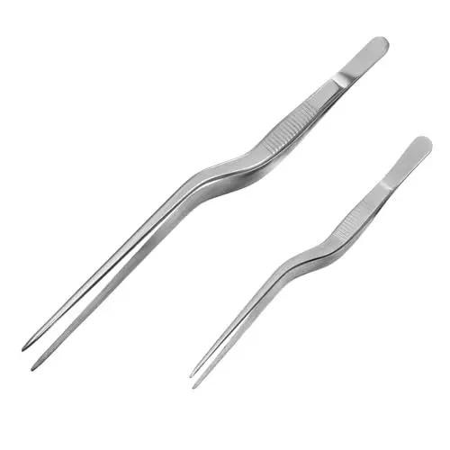 Produktbild: PRETYZOOM Fischgrätenpinzette 2 Stück Edelstahl Küchenzange Picking