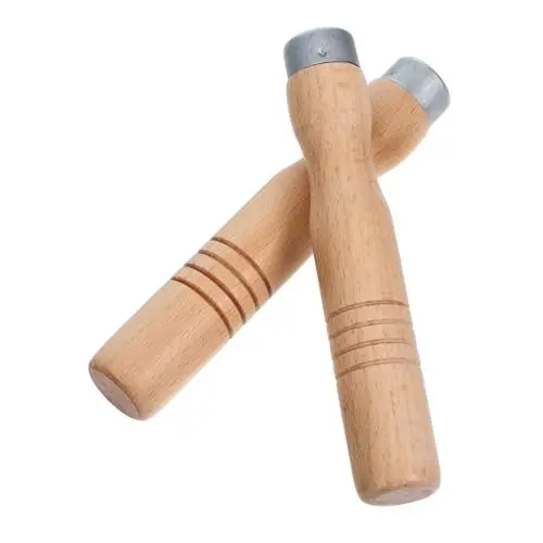 Produktbild: PRETYZOOM 2st Spachtelgriff Austausch des Kochgeschirrgriffs Austausch des Suppentopfgriffs Ersatzgriff Für Pfannen Holzgriff Für Raspel Hitzebeständiger Pfannengriff Rotbuche