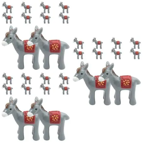 Produktbild: PRETYZOOM 30stücke Esel Figuren Aus Harz Süße Donkey Bonsai Ornamente Für Garten Und Landschaftsdekoration Niedliche Tierfiguren Für Feiern Und Hochzeiten