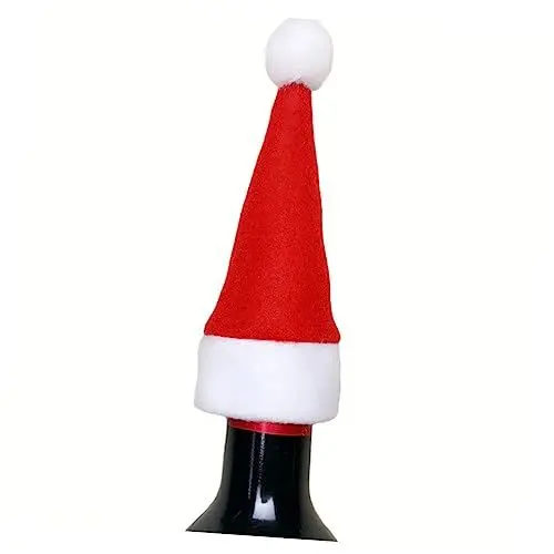 Produktbild: PRETYZOOM 30 Stk Mini-Weihnachtsmann-Mütze weihnachtliche messer- und gabeltasche Geschirrtaschen für Besteck schneidewerkzeug schnittschutzbeinlinge Weihnachtsmütze Bestecktasche rot