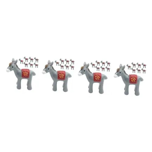 Produktbild: PRETYZOOM 32 Stück Kleiner Esel Mikro Landschaftsgarten Miniatur Tier Esel Figuren Aus Harz Mini Tierfiguren Winzige Tier Garten Mini Esel Statuen Mini Esel Aus Harz Mini Esel