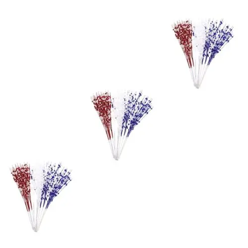 Produktbild: PRETYZOOM 36 STK Künstliche Beerenzweige Dekoration Blumenvase Blumen Vase Einmachgläser Patriotische Gefälschte Beerenstiele Patriotische Party-beerenpicks Zum Basteln 4. Juli Papier