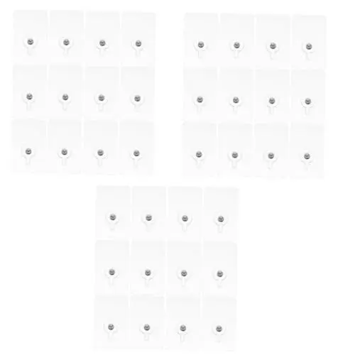 Produktbild: PRETYZOOM 36 Stk Kein Loch Wandhaken Selbstklebende Nägel Zum Aufhängen Spurloser Aufkleber An Der Wand Montiert Kein Hängender Wandschrauben Aufhänger Nicht- Ohne Dekorative Nägel