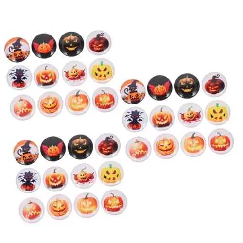 Produktbild: PRETYZOOM 36 STK Kürbis-kühlschrankmagnete Magnetisches Whiteboard Für Kühlschrank Küchenmagnete Magnete Für Zuhause Halloween-kühlschrankdekoration Halloween-kühlschrankmagnet Glas
