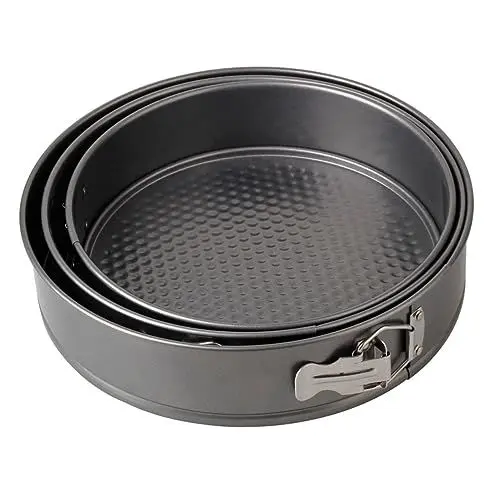 Produktbild: PRETYZOOM 3stücke Teiliges Nonstick Kuchenform Mit Abnehmbarem Boden Für Backen Zu Hause Bäckerei Einfache